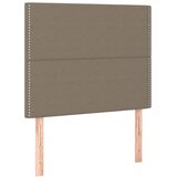  box spring s madracem LED smeđesivi 90x200 cm tkanina | shoptok.hr
