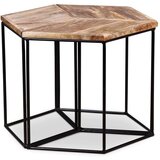 The Living Store Klubska mizica iz trdnega mangovega lesa 56x48x40 cm - Klubska Mizica, (21574849) Cene