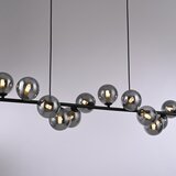 SCHÖNER WOHNEN 14504-18 - led luster na sajli dubai 13xG9/3W/230V crna/zadimljena | Eponuda.com