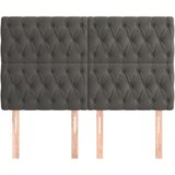  Uzglavlja 4 kom tamnosivi 72x7x78/88 cm baršunasti | shoptok.hr