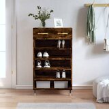 The Living Store Omarica za čevlje dimljeni hrast 60x35x105 cm inženirski les - Omarica Za Čevlje, (21435824) | Shoptok.si
