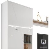 Hom`in DNEVNI REGAL, bela, barve hrasta | Shoptok.si