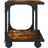  Stalak za pisač s 2 razine boja hrasta 41 x 28 x 33 5 cm drveni | shoptok.hr