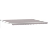 vidaXL Ročna Retraktibilna Tenda Svetlo Siva 500x300 cm, Material za Zamenjavo Tende za 5x3 m Okvir Svetlo Siva | Shoptok.si