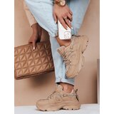 DStreet Sneakersy damskie na grubszej podeszwie NEWMOVE khaki | shoptok.hr