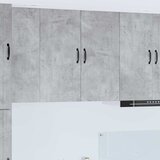 vidaXL Stenska kuhinjska omarica z vrati Betonsko siva 80 x 31 x 80 cm | Shoptok.si