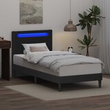  Krevetna konstrukcija Crna 90 x 200 cm Umjetna koža | shoptok.hr