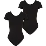UC Ladies Women's Organic Stretch Jersey Body - 2-Pack Black+Black