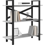 vidaXL Knjižna polica Siva Sonoma 100 x 33,5 x 102 cm Konstruiran les | Shoptok.si