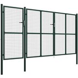  Vrtna vrata Čelik 400x150 cm Zelena | shoptok.hr