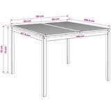  Stol za večeru u vrtu Prirodna 110 x 108,5 x 75 cm Slike