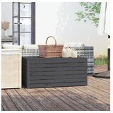  Vrtna škatla siva 101x50,5x46,5 cm trdna borovina | Shoptok.si