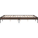  Okvir kreveta boja hrasta 160x200 cm konstruirano drvo i metal | shoptok.hr