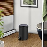 Wenko Črn koš za smeti Leman, 5 l | Shoptok.si