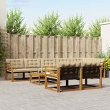  Set vanjskih sofa 9 kom. Prirodna i bež | shoptok.hr