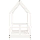 vidaXL Otroški posteljni okvir bel 70x140 cm trdna borovina | Shoptok.si