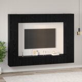  Set TV komoda 10 pcs Crni hrast Srednja 30.5 x 30 x 90 cm | shoptok.hr