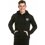 Meatfly Pulover na prostem Leader Of The Pack Hoodie Black XL