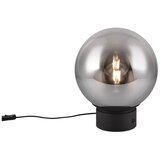 CINQUE Črna LED namizna svetilka s steklenim senčilom (višina 36 cm) Cipallone – Cene