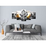  Slika - Buddha Style (5 Parts) Silver Wide 200x100 | shoptok.hr