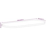 Stolna Mizna plošča 110x40x3,8 cm ovalna trden mangov les | Shoptok.si