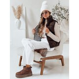 DStreet Kamizelka damska pikowana URBANELLE brązowa | Shoptok.si