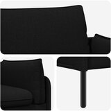 SOFA za dvije osobe Crna 188 x 81 x 89 cm Tkanina Slike