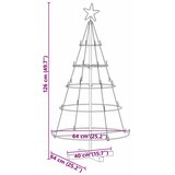  Božićno drvo u obliku čunja s stalakom Crna 126 cm Čelik | shoptok.hr