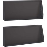  Zid za zadržavanje 2 kom. 100 x 12 x 40 cm Čelik Crna | shoptok.hr