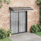 Nadstrešnica za vrata crna 200 x 100 cm PC | shoptok.hr