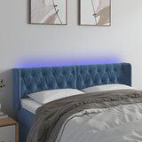 vidaXL LED uzglavlje tamnoplavo 163x16x78/88 cm baršunasto Cijene