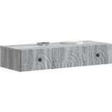 Stolna montirana na zid Siva sonoma 87,5 x 34,5 x 17 cm | shoptok.hr