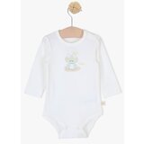 Just kiddin baby bodi z dolgimi rokavi happy frog white Cene