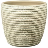 Soendgen Keramik Okrugla tegla za biljke (Vanjska dimenzija (ø x V): 14 x 12 cm, Kremasto, Keramika)