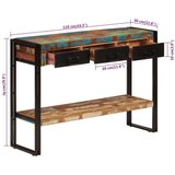  Konzolna mizica 110x30x76 cm trden predelan les, (20711702) | Shoptok.si