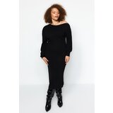 Trendyol Curve Black Asymmetrical Detailed Sweater Dress | Shoptok.si
