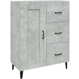  Komoda siva boja betona 69 5 x 34 x 90 cm od konstruiranog drva | shoptok.hr