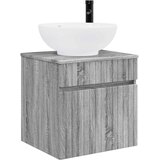 vidaXL Visoka umivalnik s police Siva Sonoma 49 x 44,5 x 66,5 cm, (5000245458) | Shoptok.si