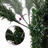  Umjetno božićno drvce 150 LED sa šarkama i kuglicama 150 cm | shoptok.hr