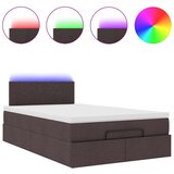 vidaXL okvir za krevet s madraca tamnosmeđi 120x190 cm od tkanine | shoptok.hr