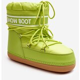 Boto Women's tied snow boots in olive green Soia Cene