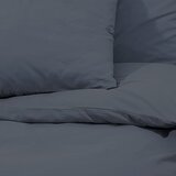  Set posteljine za poplun antracit 135 x 200 cm pamučni | shoptok.hr