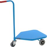 eurokraft pro voziček z ročajem, nosilnost 100 kg, nakladalna površina iz jeklene pločevine, 600 x 500 mm | Shoptok.si