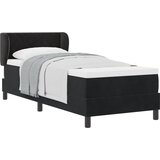 vidaXL Boxspring - Krevet s oprugama i madracem tamno sivi 80x200 cm baršun Crna | shoptok.hr