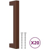  Ručke za ormarić 20 kom brončane 128 mm od nehrđajućeg čelika | shoptok.hr