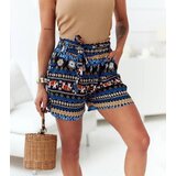 UR/CEO Black women's shorts with blue inserts Aisza | shoptok.hr