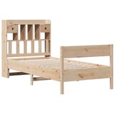  Krevet s regalom za knjige bez madraca 75x190 cm borovina | shoptok.hr