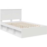  Konstrukcija postelje Bela 120 x 200 cm Masivno borovo les, (5000104305) | Shoptok.si
