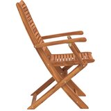  Sklopive vrtne stolice 4 kom 57x66x95 cm masivno drvo bagrema | shoptok.hr