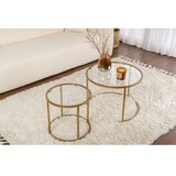 Hanah home aurum - 60, 42 - gold, transparent goldtransparent coffee table set | Eponuda.com